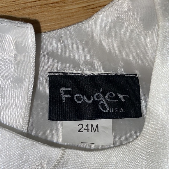 White dress and bonnet for baby girls size 24 months - Picture 8 of 8